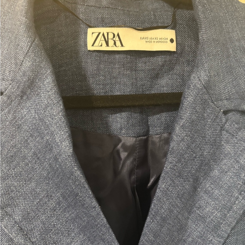 Zara Women's Blue Double-Breasted Dress - Picture 2 of 2